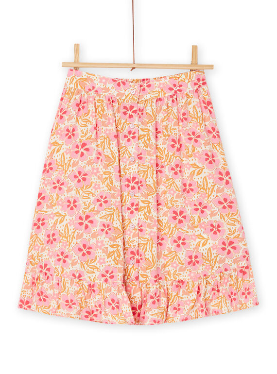 Saia rosa com estampado florido RASUMJUP / 23S901Y1JUP003
