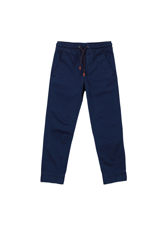 Calças de tela azul-marinho menino FOJOPANT2 / 19S90236D2B070