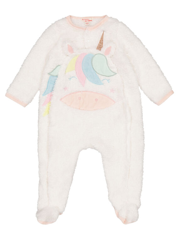 Babygro cru em soft boa lurex menina GEFIGRELI / 19WH13N1GRE000