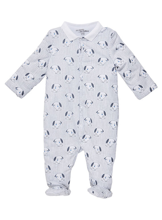 Babygro abertura à frente nascimento menino JOU1GRE3 / 20SF04J1GRE000