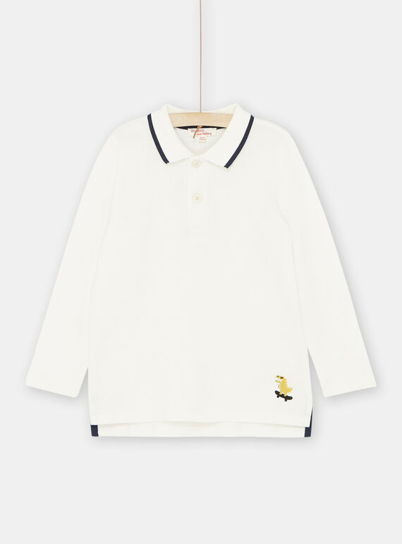 Polo cru com bordado de dinossauro menino SOJOPOL2 / 23W902B4POL001