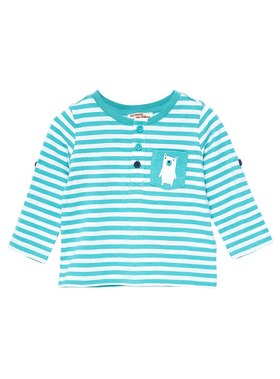 T-shirt Mangas Compridas Turquesa JUJOTUN2 / 20SG1041TML202