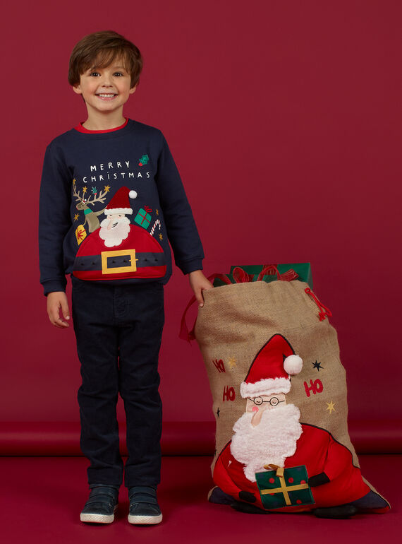 Saco de prendas de Natal em serapilheira menino MYONOHOT / 21WI02Q1ACD009