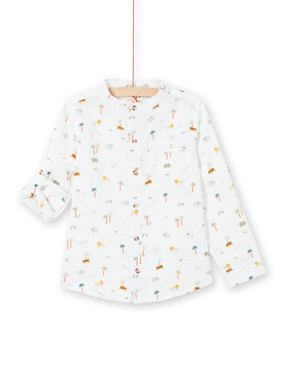 Camisa branca estampada criança menino LOJAUCHEM2 / 21S902O1CHM000