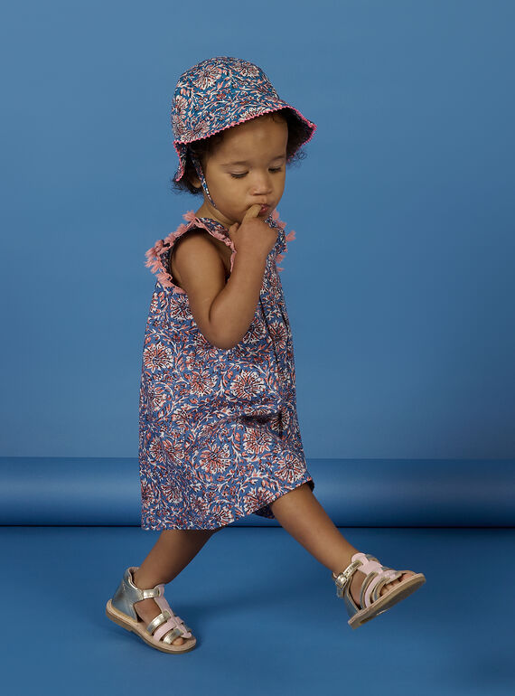 Chapéu azul com estampado florido bebé menina NYISANCHA / 22SI09C2CHAC221