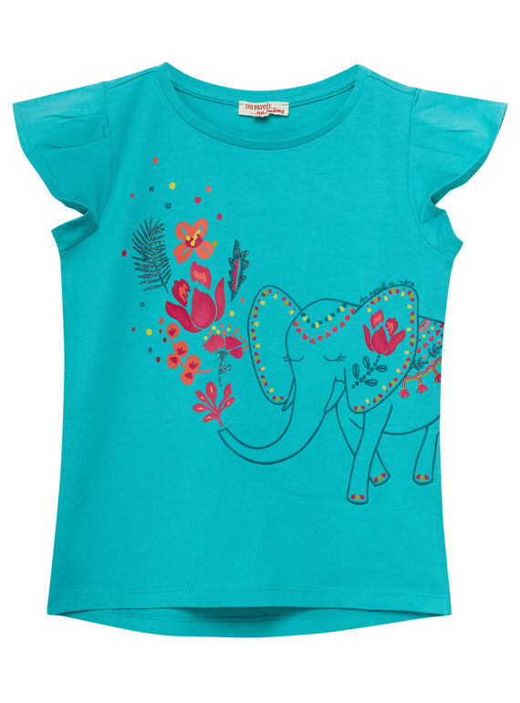 T-shirt de mangas curtas, estampado elefante JABOTI3 / 20S901H2TMC209