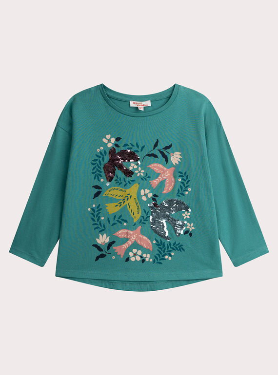T-shirt animação irondelle lantejoulas mágicas para menina  VAKLITEE3 / 24W90143TML215