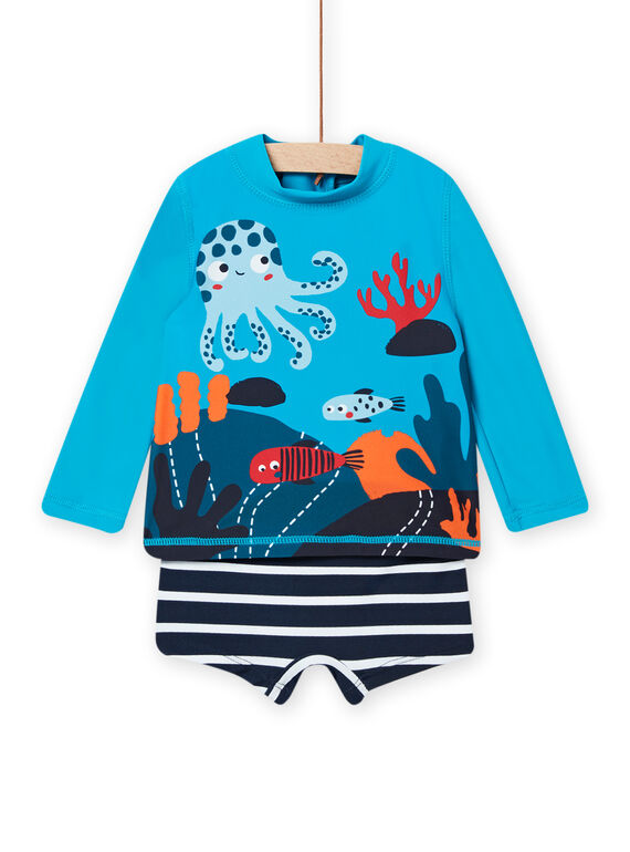 T-shirt e boxers de banho azul bebé menino NYUENS / 22SI10L3MAIC215