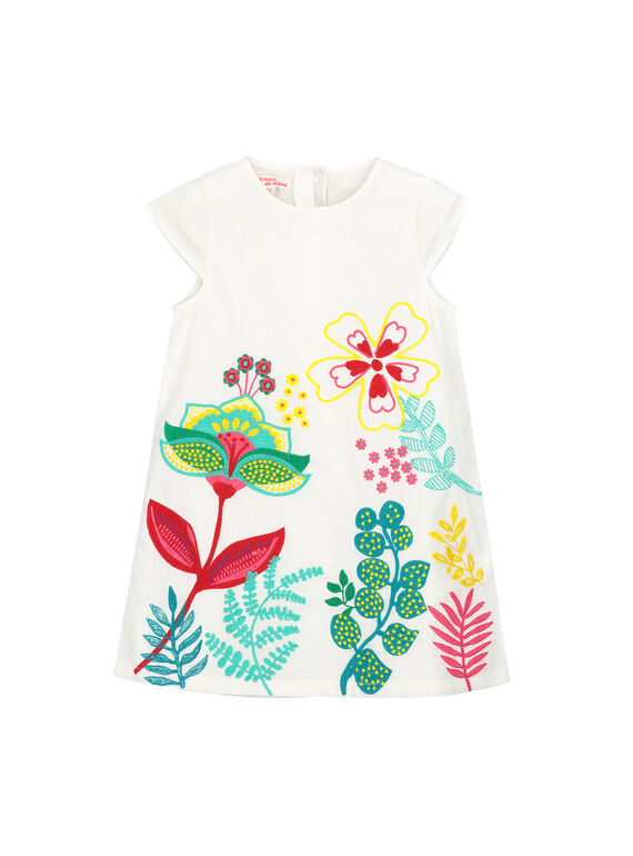 Vestido branco fantasia menina FACAROB4 / 19S901D4ROB000