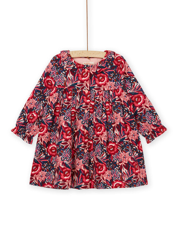 Vestido com estampado às flores PIPRAROB1 / 22WG09S1ROBD324