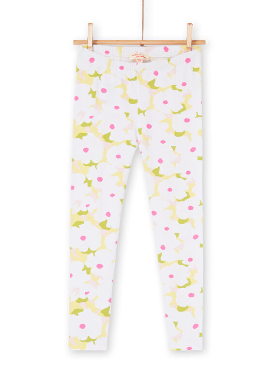 Leggings floridas criança menina LYAJAULEG2 / 21SI01O2CAL000
