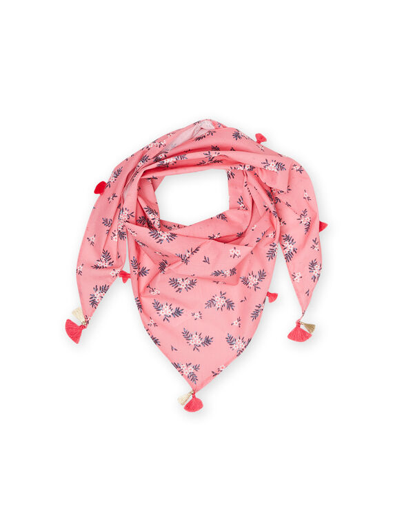 Lenço coral com estampado florido menina NYAPAFOUL / 22SI0121FOU404