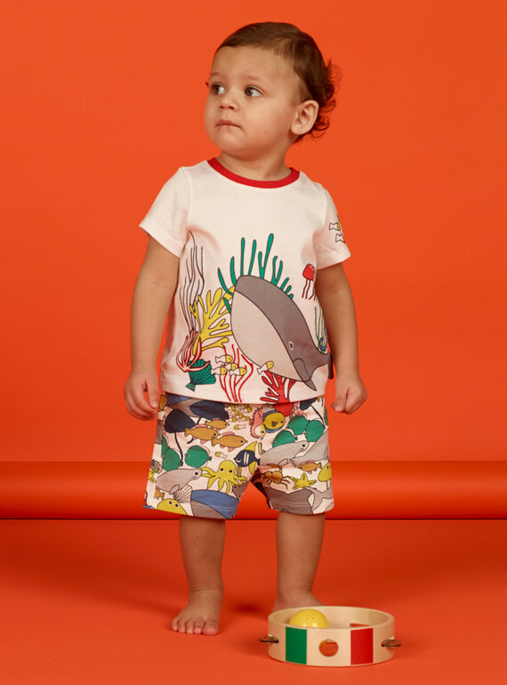 T-shirt cru bebé menino LUVITI1 / 21SG10U3TMC001