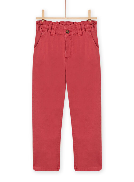 Calças paperbag laranja-especiaria menina NAVIPANT1 / 22S901M1PAN409