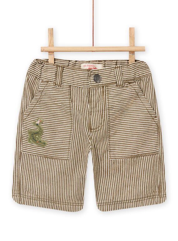 Bermudas verde e branco bebé menino NUSANBER1 / 22SG10S2BERG618