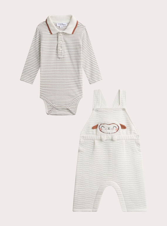 Conjunto de body e jardineira para bebé menino VOU1ENS2 / 24WF04C2ENS001