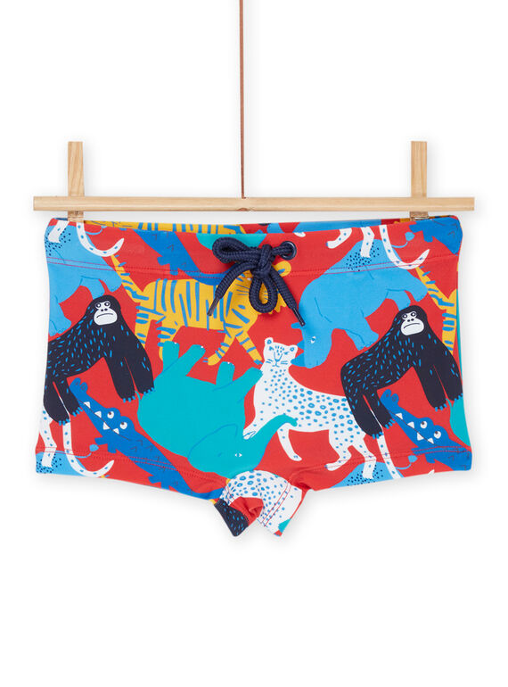 Calções de banho multicolor com estampado selva RYOMERSHOJUN / 23SI02R4MAIF518