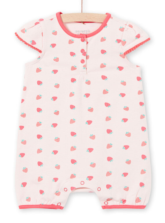Babygro rosa-claro bebé menina LEFIGREAOP / 21SH13C2GRE001