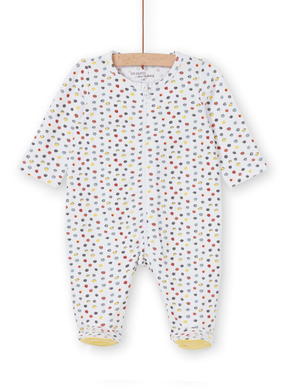 Babygro branco e vermelho às bolas LOU1GRE7 / 21SF05H5GRE000