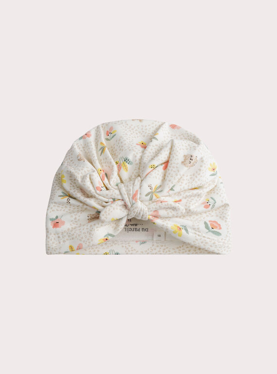 Baby girl's printed turban WOU1BAN / 25SF4072CHA005