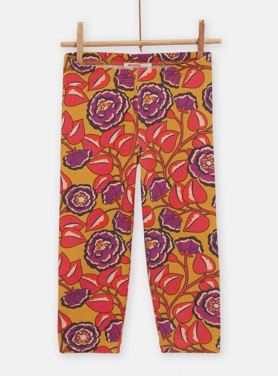 Leggings mel com estampado florido para menina TYALILEG / 24SI01T1CAL107