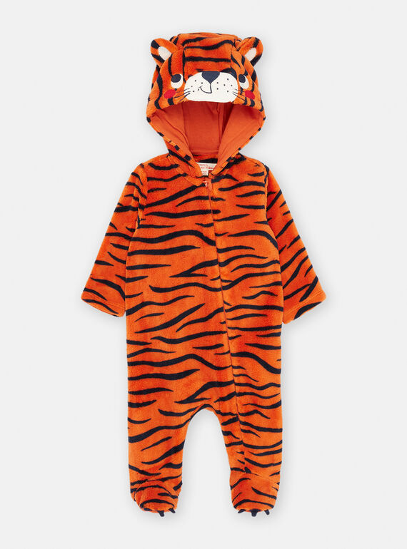 Sobrepijama laranja e preto com estampado de tigre SEGASURTI / 23WH1451SPYD321