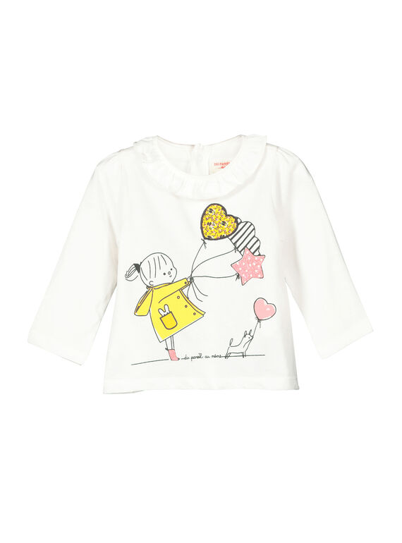 T-shirt mangas compridas bebé menina FILITEE / 19SG0921TML001