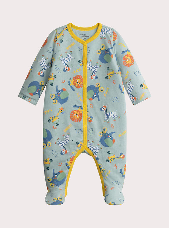 Macacão com padrão de animal para bebê menino  VEGAGREAOP / 24WH1474GRE203