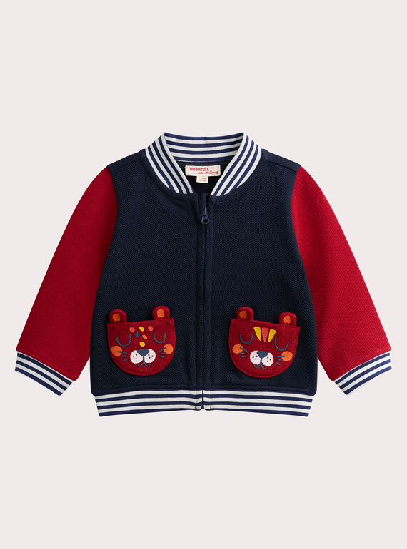 Casaco de malha estilo teddy para bebé menino VUKOHOJOG / 24WG1031JGHJ900