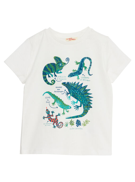 T-shirt menino cru répteis JOSAUTI5 / 20S902Q4TMC001