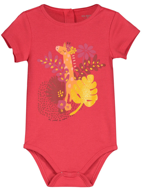 Body mangas curtas bebé menina FEFIBODTHE / 19SH1351BDL308