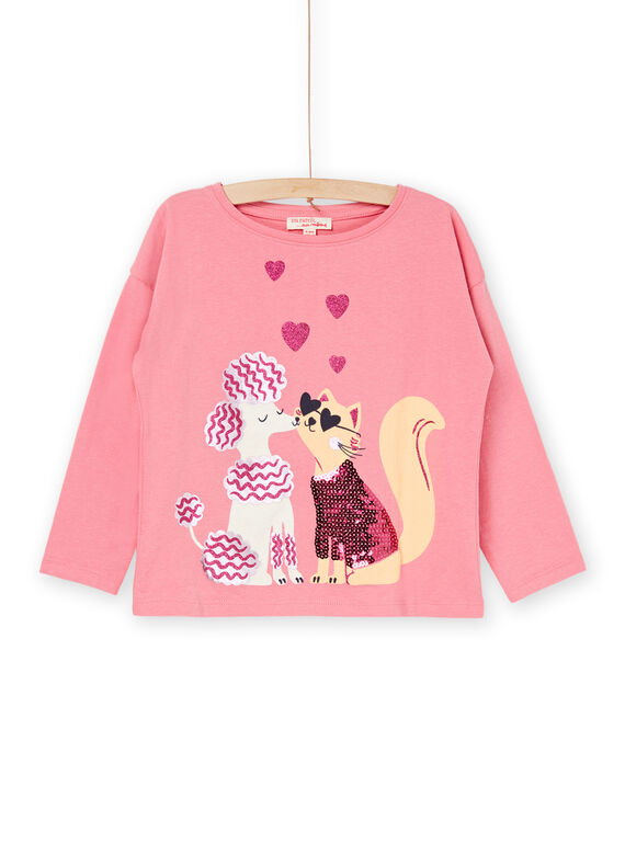 T-shirt rosa-vintage de mangas compridas RADAYTEE1 / 23S901M2TMLD332