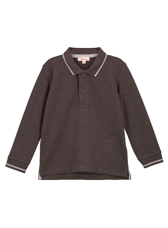 Polo Mangas Compridas Cinzento Antracite mesclado GOJOPOL2 / 19W90234D2D944