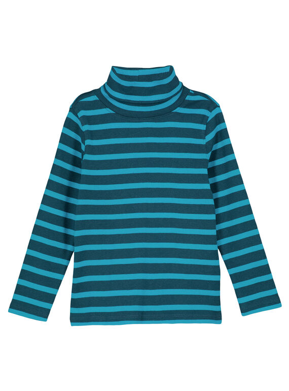 Camisola interior Azul Petróleo riscas Turquesa GOJOSOUP4 / 19W902L1D3B707
