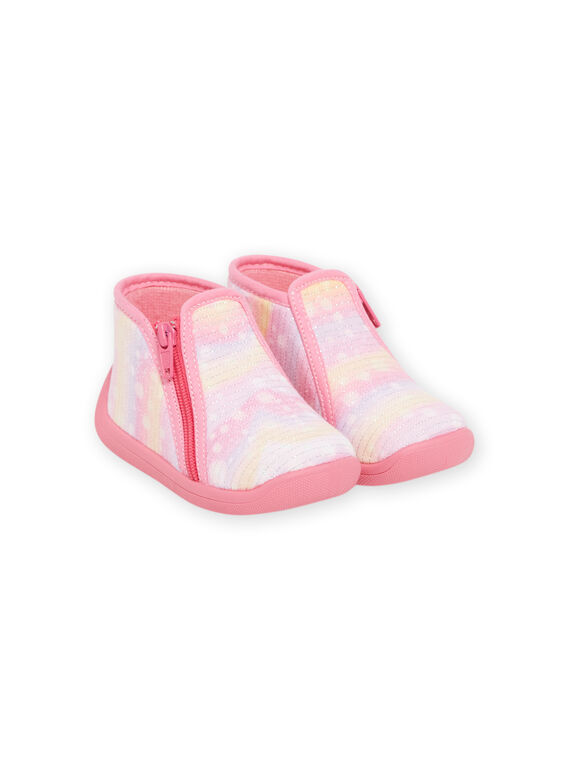 Botinhas rosa com padrão decorativo bebé menina NIPANTROSE / 22KK3711D0A030