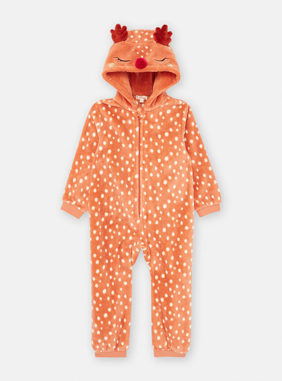 Sobrepijama laranja com estampado às bolas SEFASURCER / 23WH1152CBLE415