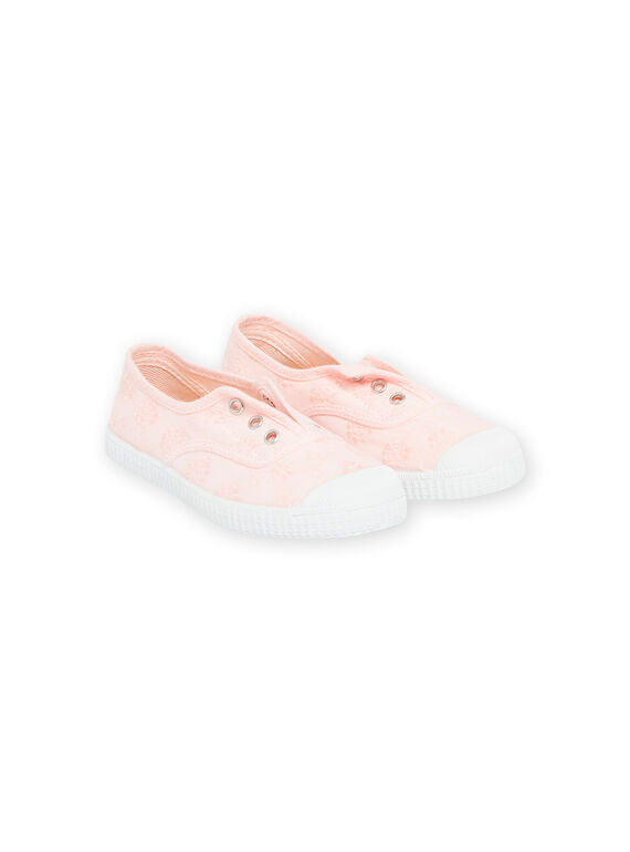 Ténis de tela rosa-claro menina NATOILCIEPI / 22KK3597D16321