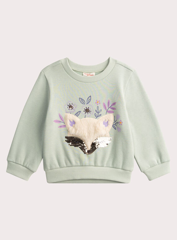 Camisola com raposa com lantejoulas mágicas para menina VAPERSWEA / 24W901R1SWEG622