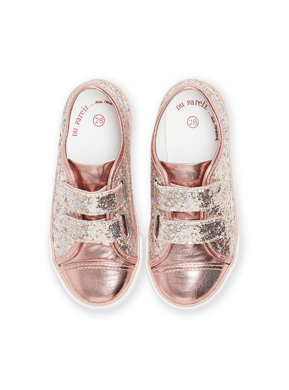 Ténis com purpurinas rosa menina NATOILGLITP / 22KK3598D16030