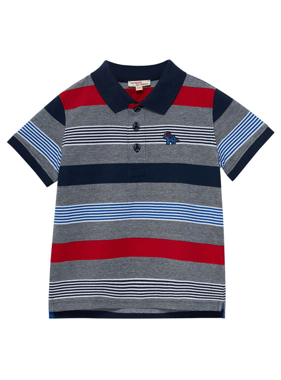 Polo menino mangas curtas às riscas JOGRAPOL / 20S902E1POL705