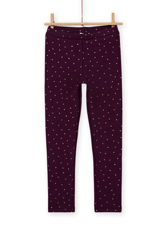 Leggings azul-marinho forradas menina MAJOLEG3 / 21W901N4PANH703