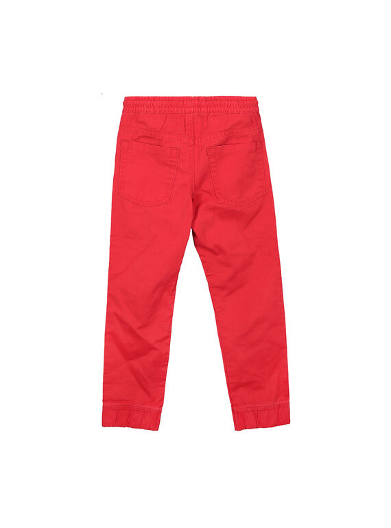 Calças em tecido vermelho menino FOJOPANT3 / 19S90237D2BF505