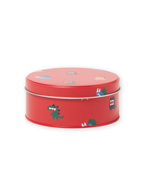 Lancheira em metal vermelho padrão dinossauros menino MYOCLABOI / 21WI02G1D5OF521