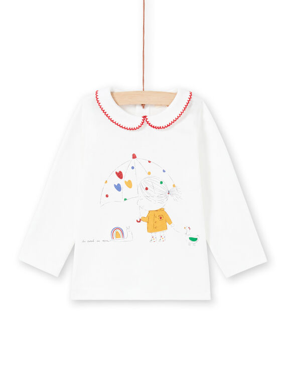 T-shirt cru bebé menina MIMIXBRA / 21WG09J1BRA001
