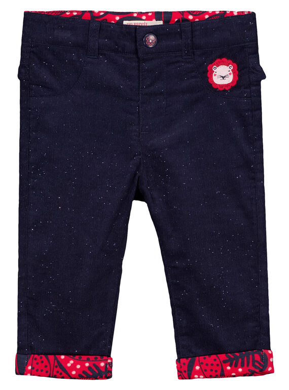 Navy pants GITRIPAN / 19WG09J1PAN070
