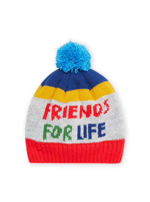 Gorro às riscas e inscrição PYOGROBON8 / 22WI02G4BONJ922