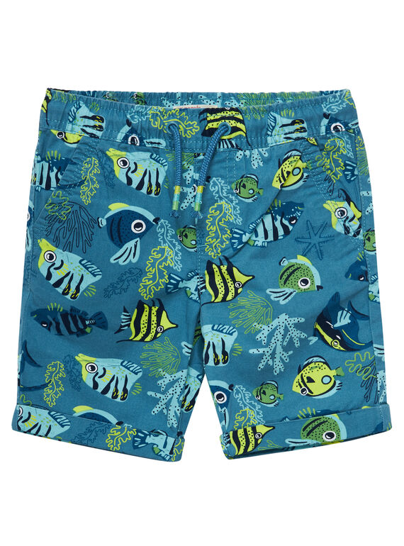 Bermudas estampadas peixe menino azul JOBOBER2 / 20S902H2BER215