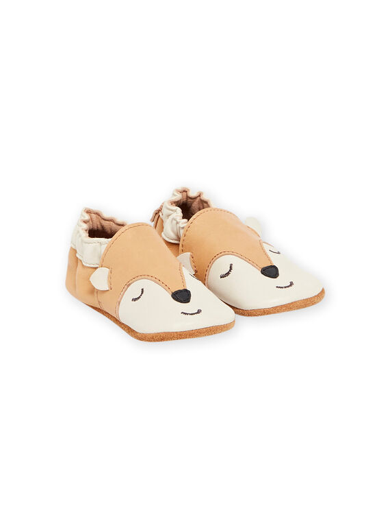 Pantufas couro macio com padrão de raposa bebé menina MUCHOFOX / 21XK3821D3S802