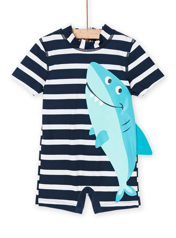 Macacão azul-marinho com estampado às riscas RYUCOMUV2 / 23SI10RBMAIC234