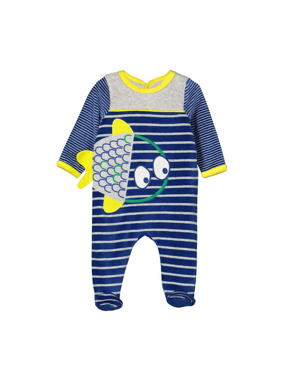 Babygro de veludo menino FEGAGREPOI / 19SH1443GREJ906